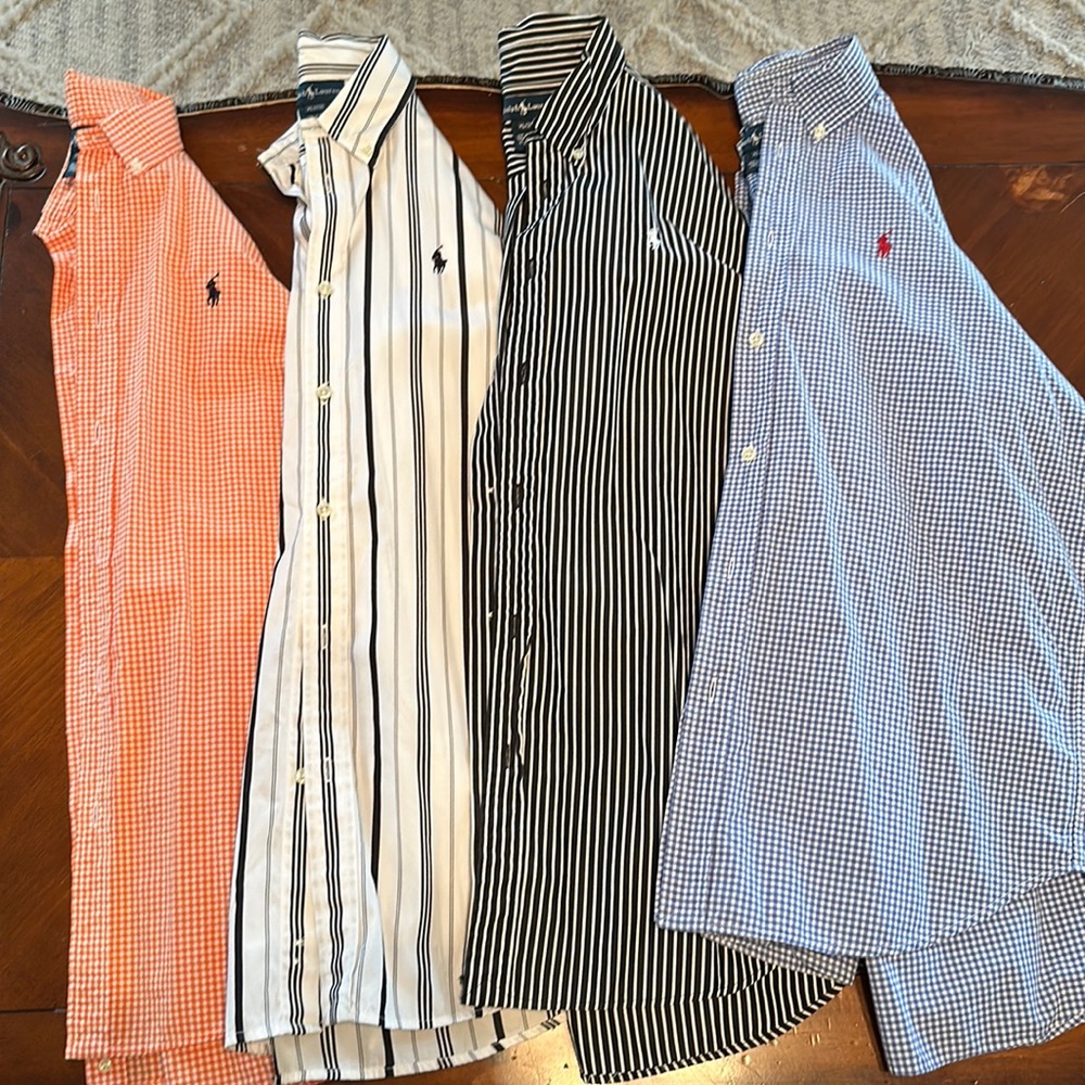 Polo boys youth dress shirts size XL. Like new.